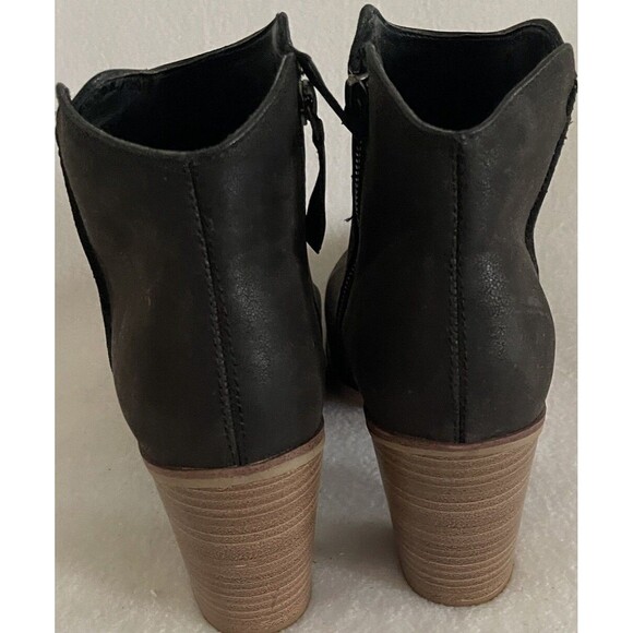 MIA Patton BLACK Ankle BOOTS Women's Size 9M Heeled Zippered Booties - Picture 3 of 11